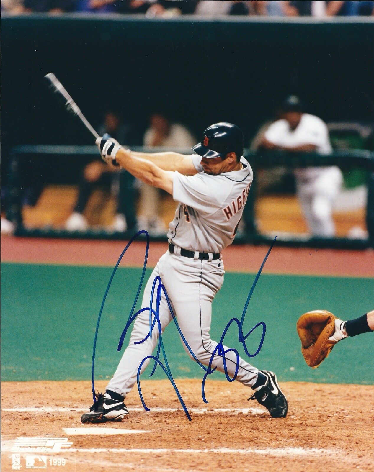 Signed 8x10 BOBBY HIGGINSON Detroit Tigers Photo Poster painting - COA