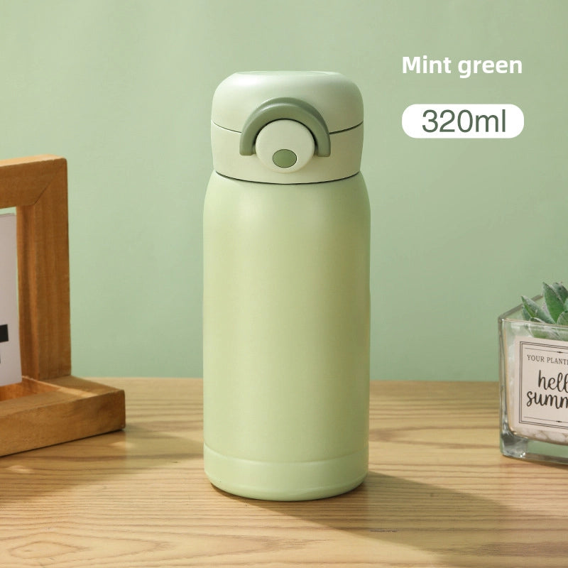 High-looking 304 Stainless Steel Vacuum Cup Simple Mini Pocket Cup Bounce Cup Portable Children Drinking Cup