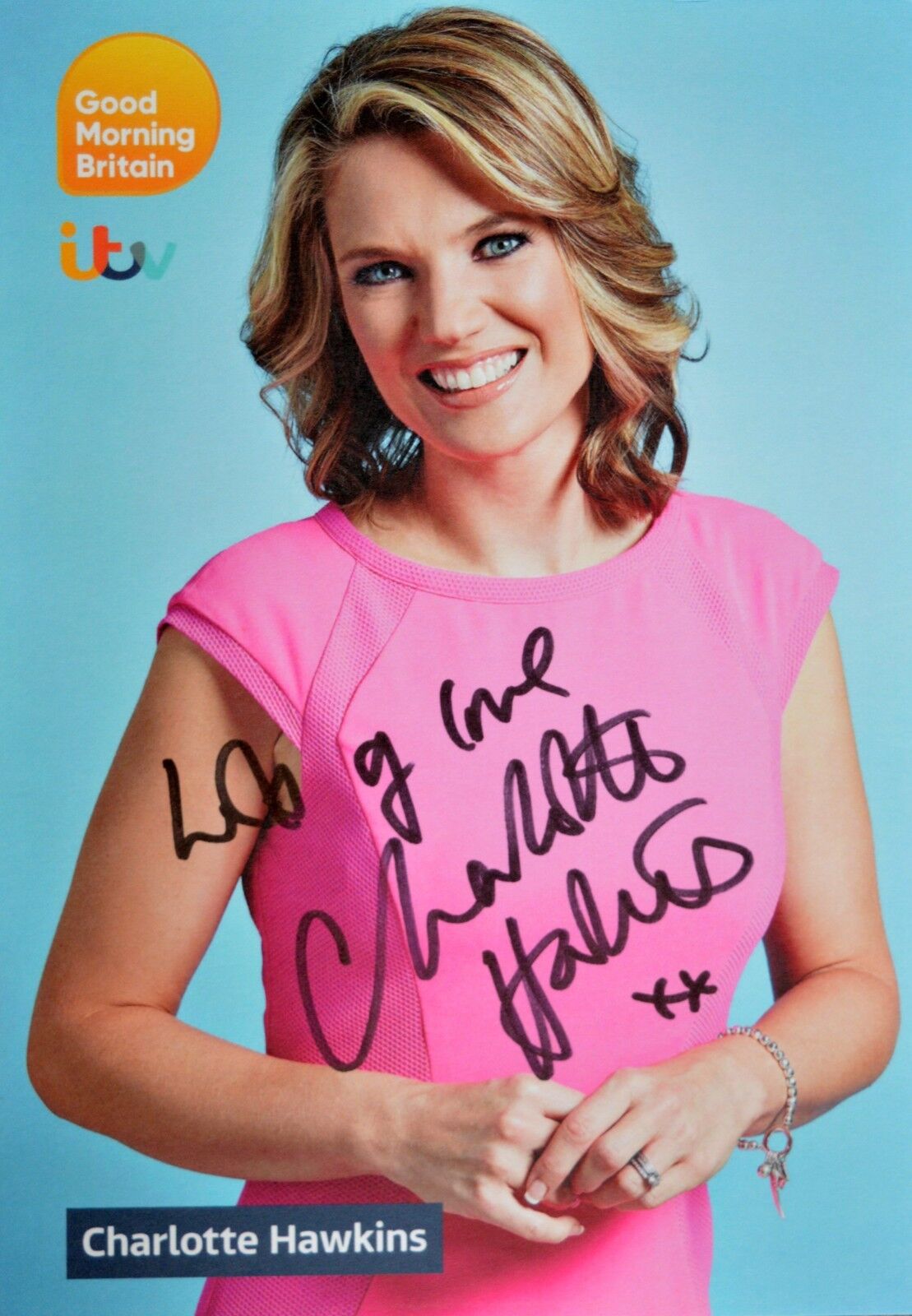 Charlotte Hawkins signed autographed 6x8 picture