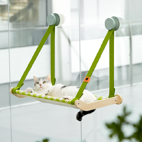  [Only Ship To U.S.] Spring Series Glass Suction Cup Cat Climbing Frame | Robotime Online