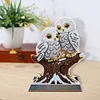 Diamond Painting Owl Wooden Desktop Decor Ornaments