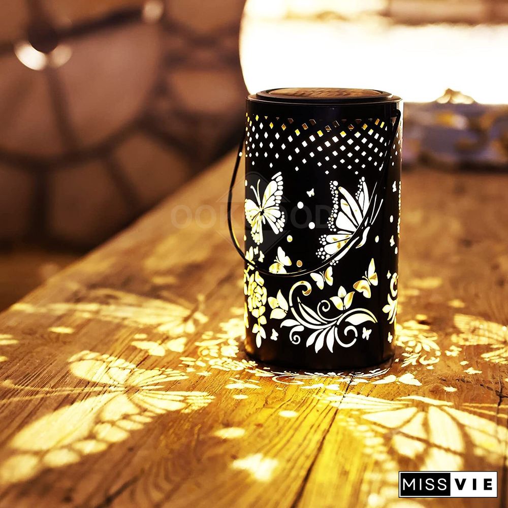 Waterproof Solar Metal Lantern For Outdoor Decoration