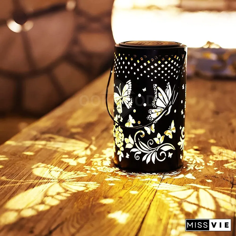 Waterproof Solar Metal Lantern For Outdoor Decoration