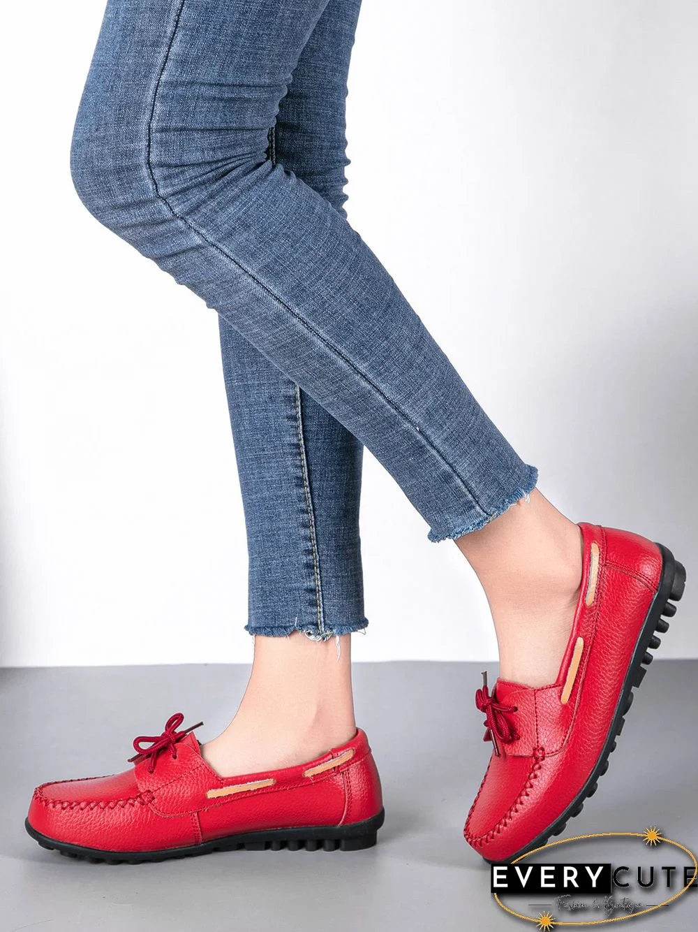 Retro Casual Simple Lace-up Flat Shoes