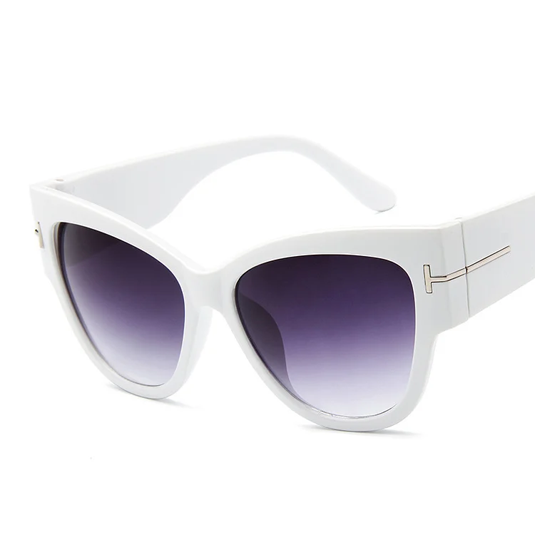 European and American new trend Sunglasses T-shaped retro large frame sunglasses fashionable women's Sunglasses