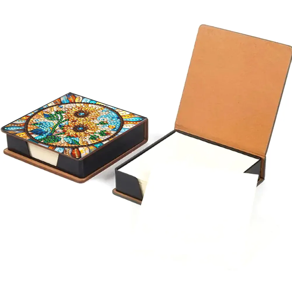Sunflower PU Diamond Painting Notecard Box Contains 150 Sheets of Paper