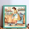 Modern Housewife-11CT Stamped Cross Stitch 40*40cm/15.75*15.75in tapestrymarket