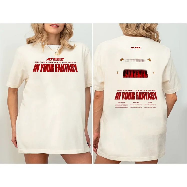 2025 Ateez World Tour In Your Fantasy T-Shirt