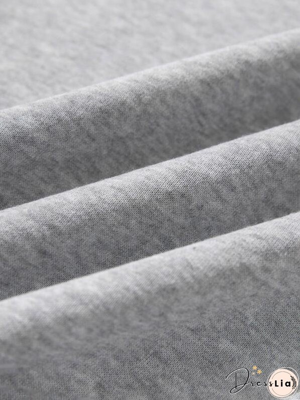 Kangaroo Pocket Drawstring Hoodie for Women