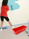 Plastic Drywall Mud Pan with Scraping Bar Sheetrock Mud Pan for Quicker Cleaning
