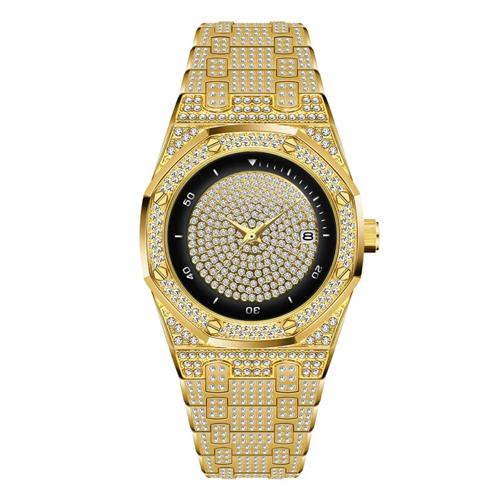 Artificial Diamonds Watch #1385