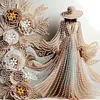 Elegante Dame - speziell geformte Diamond Painting - 30*30cm