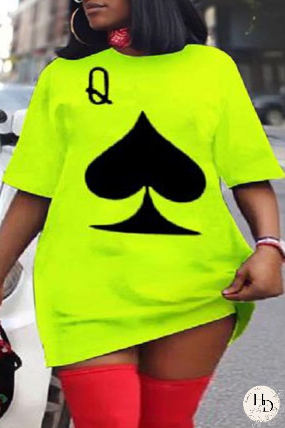 Black Casual Street Print Patchwork O Neck T-shirt Dress Plus Size Dresses