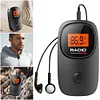 Portable Radio Digital Tuning FM Radio with Earphone Mini Radio for Home Outdoor