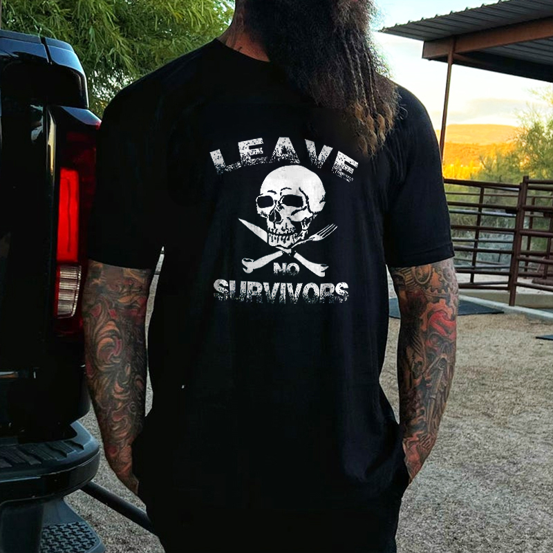 Livereid Leave No Survivors Printed Men's T-shirt - Livereid