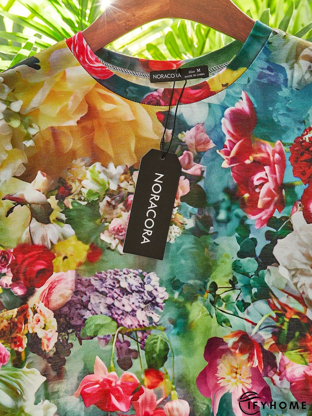 Casual Short Sleeve Crew Neck Printed Tunic Top | IFYHOME