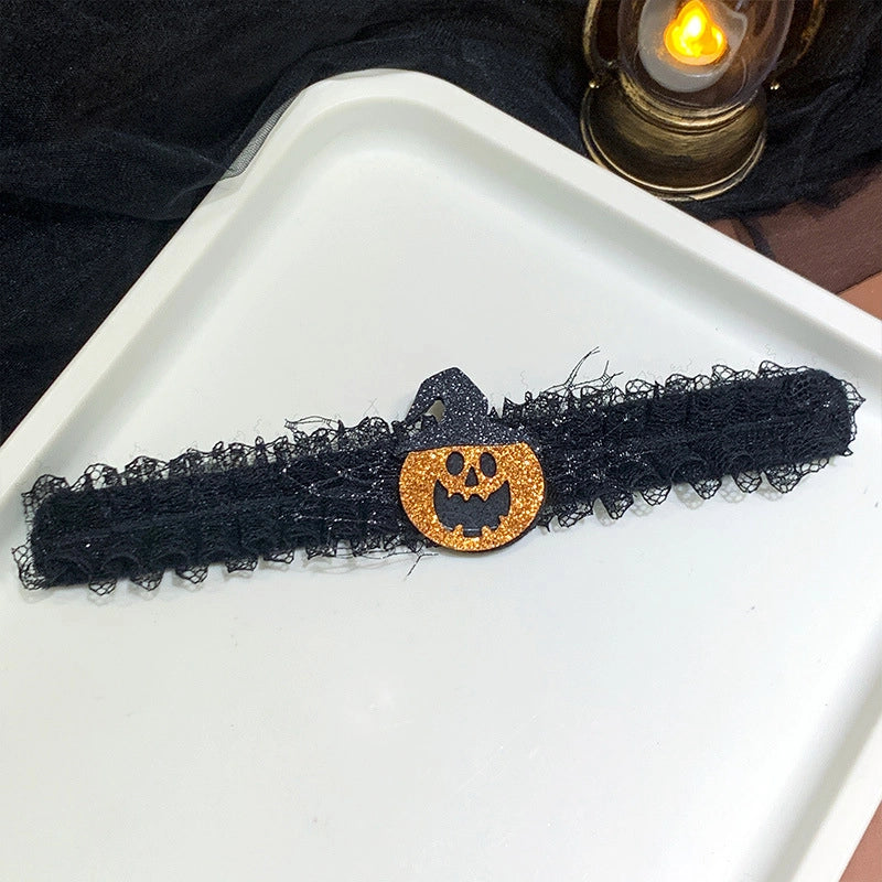Halloween IG Style Pumpkin Hat Butterfly Gauze Party Festival