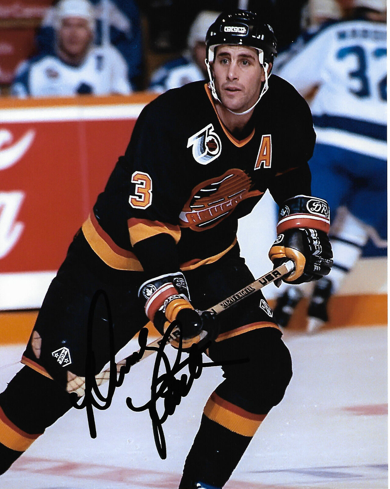 Vancouver Canucks Doug Lidster Signed Autographed 8x10 NHL Photo Poster painting COA A