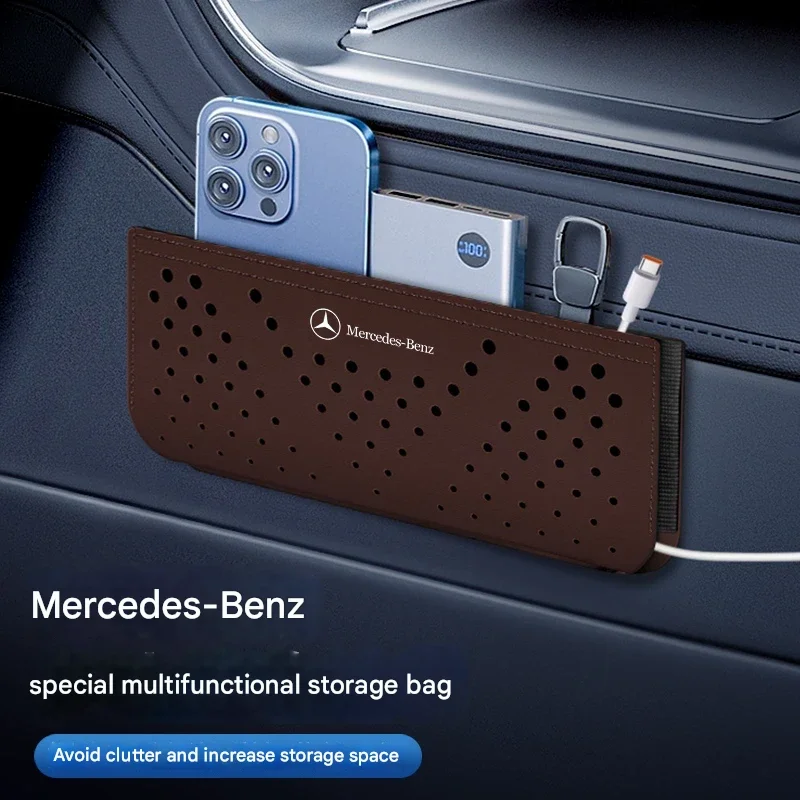 Car Leather Velcro Storage Bag(2PCS)