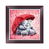 Umbrella  bear - round drill diamond painting - 30*30cm