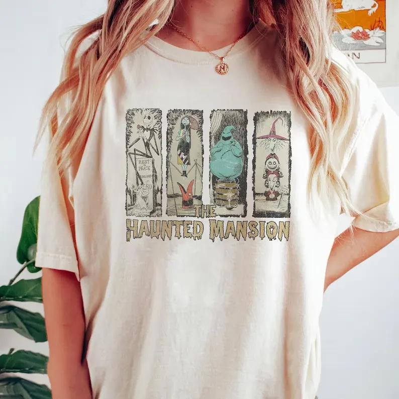 Vintage The Haunted Mansion Halloween Matching Shirt