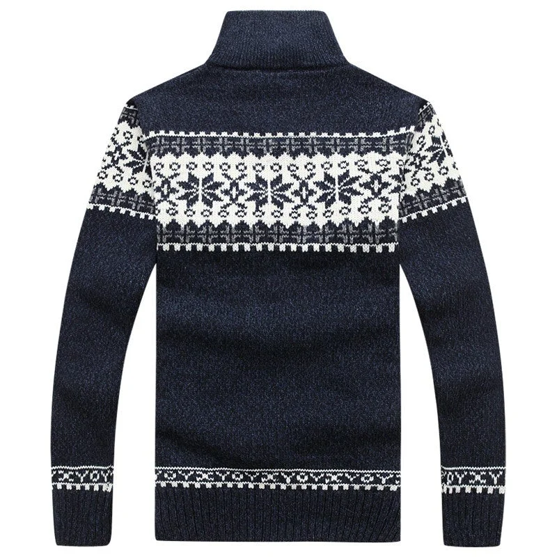 Men's Winter Knitted Cardigan Casual Fitted Coats