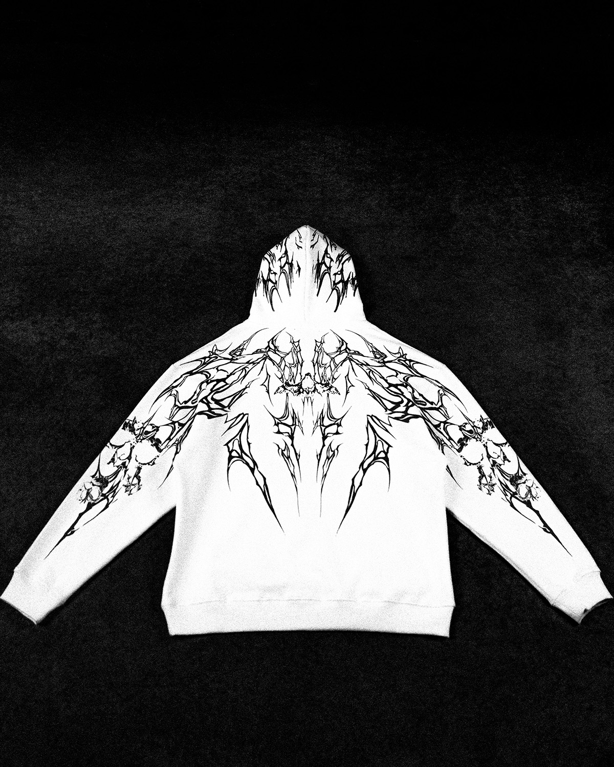Tattoo Print Sweatshirt [WHITE]