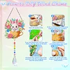 2pcs Flower Bunny Diamond Painting Double-sided Crystal Window Suncatcher Craft Set Birthday Gifts Home Garden Decor Hanging Kit