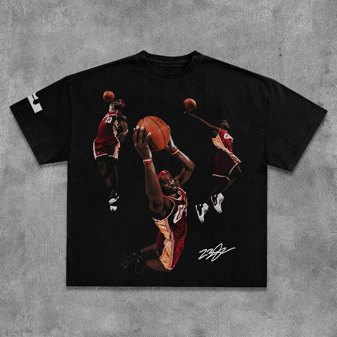 Unisex Vintage Basketball Oversized T-Shirt