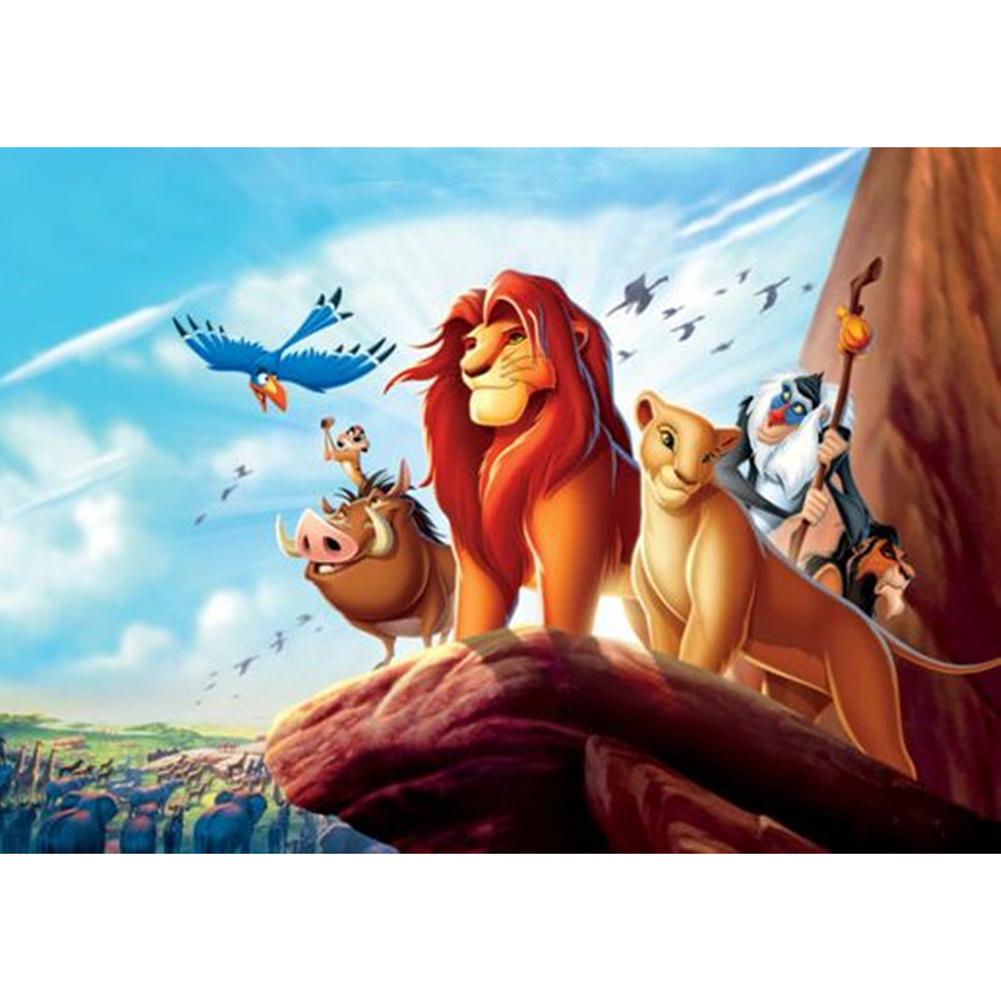 

30*40CM - Lion - Round Drill Diamond Painting, 501 Original