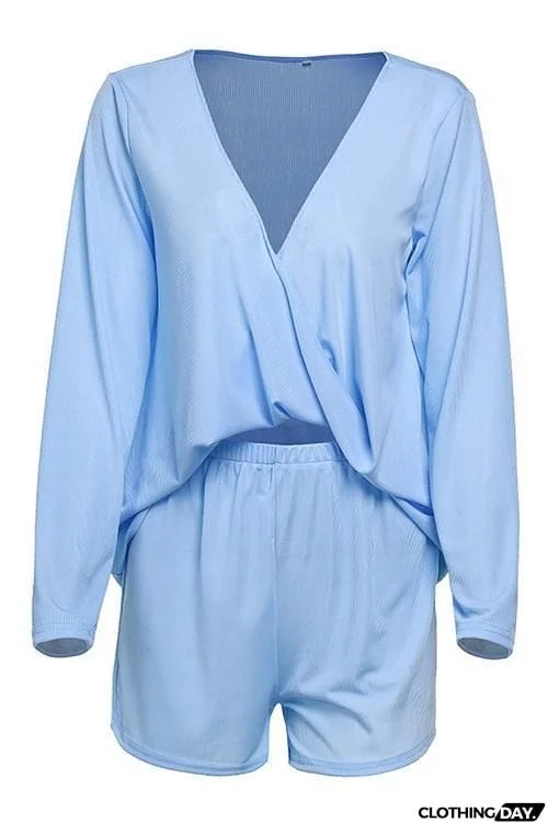 Cross Front Shorts Set