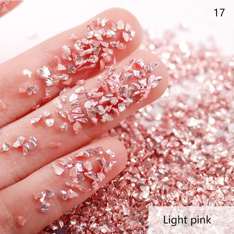 50G/bag of Nail Art Stone Jewelry DIY Electroplated Crystal Glass Irregular Crushed Stone Japanese Nail Art Decoration
