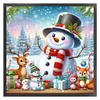 【Limited Stock Sale】Cute Snowman And Elk-11CT Stamped Cross Stitch 50*50cm/19.69*19.69in tapestrymarket