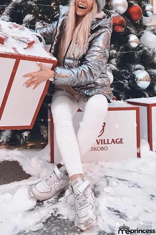 Silver Puffer Jacket