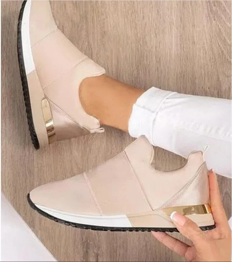 Woman Shoes 2021 Fashion Breathable Flat Casual Sports Light Wedge Platform Sneakers Shoes Woman loafers Zapatillas Mujer