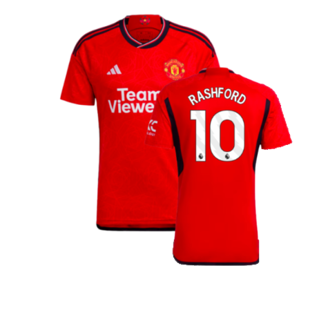 Manchester United Marcus Rashford 10 Home Shirt Kit 2023-2024