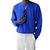 Men's New Large Size Round Neck Loose Knitted Sweater