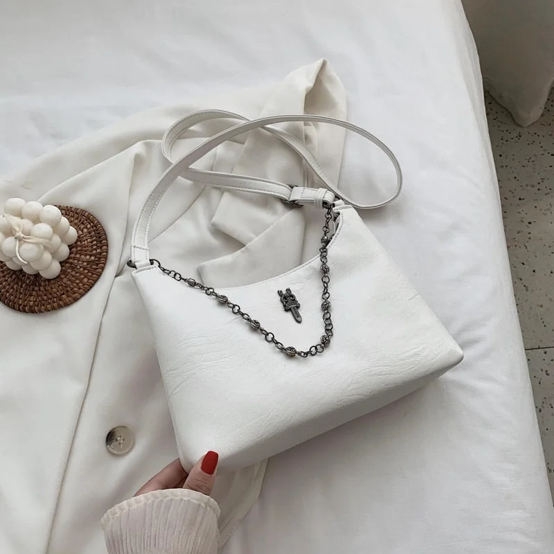 ѧӧܧ Net Red Retro Bag 2020 Popular New Fashion Fashion All-match Shoulder Armpit Bag Simple Messenger Bag