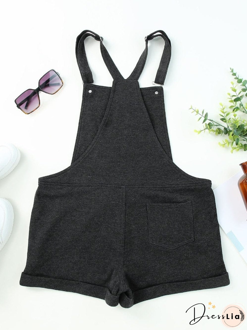 Dark Wash Denim Jumpsuit