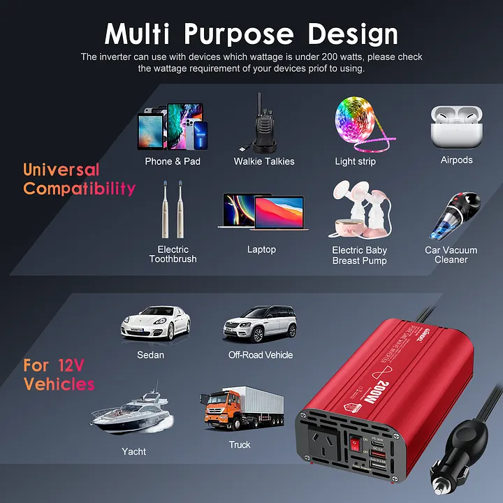 car cigarette lighter wattage Powerxcel 150 Watts Inverter The 2A output is ideal for low Car cigarette lighter port charger