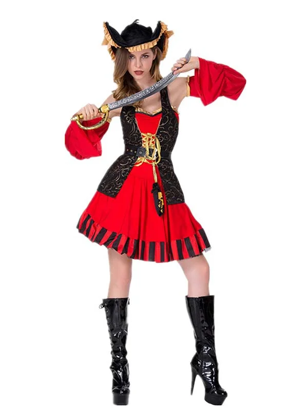 Halloween Party Pirate Cosplay Costume For Women-elleschic