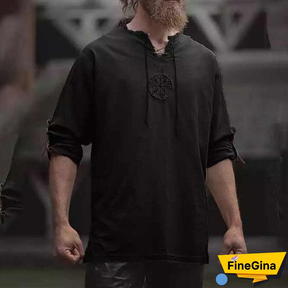 Medieval Pirate Retro Cosplay Embroidered Shirts