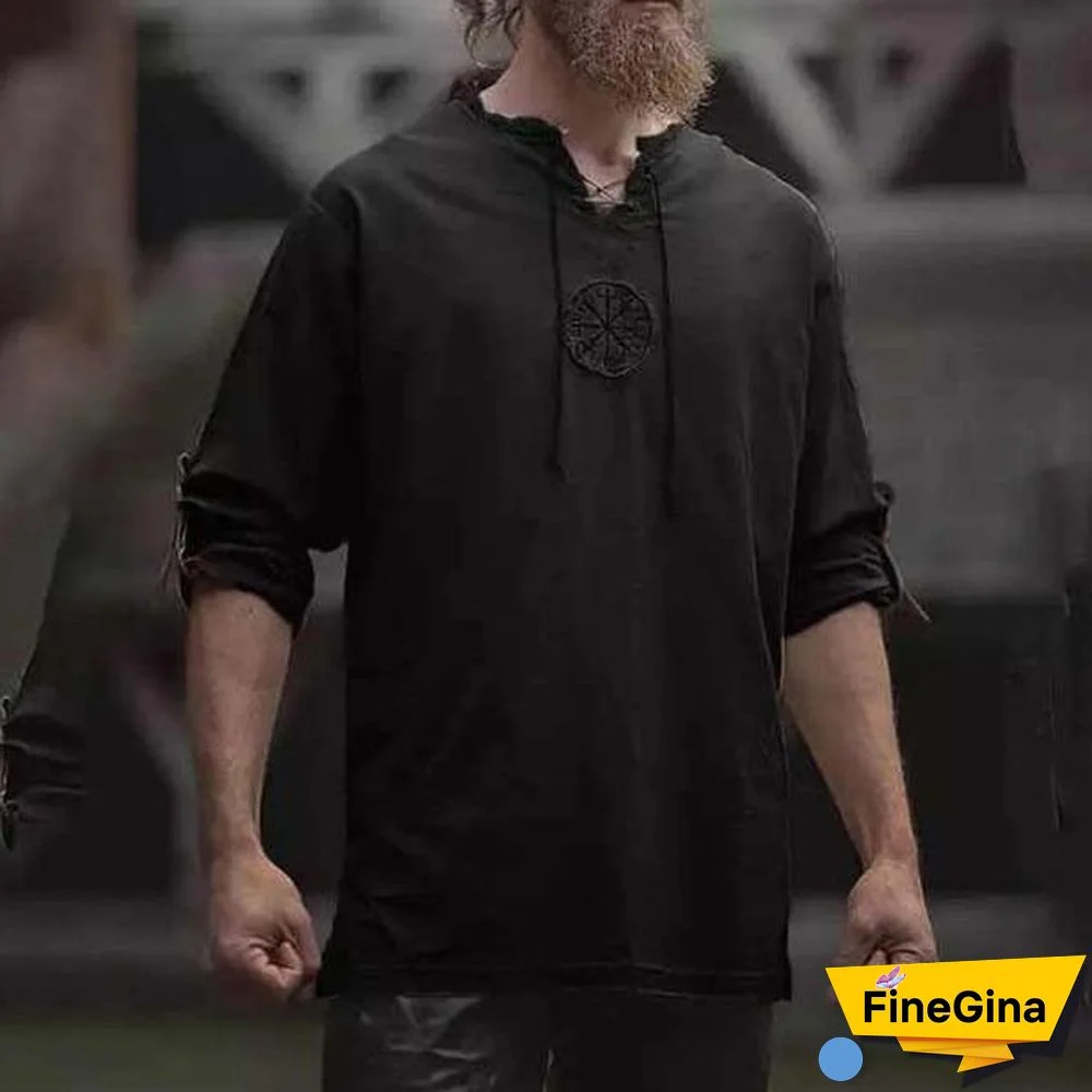 Medieval Pirate Retro Cosplay Embroidered Shirts