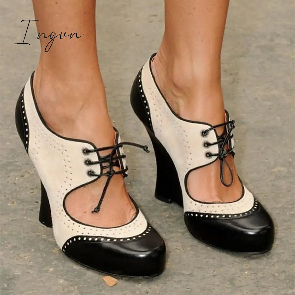 Ingvn - Women’s Heels Hand Stitching Vintage Shoes Boho Bohemia Beach Party Outdoor Daily Summer