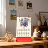 2027 New DIY Diamond Painting Flower Butterfly Desk Calendar Set 12-Month Flip Calendar Design Monthly Planner Office Desktop Decor