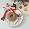 Christmas Snowman - shaped Ceramic Plates and Bowls