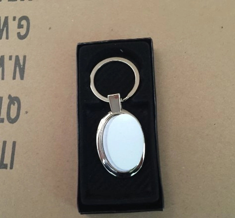 Minimalist Round Square Heart Shape Metal Unisex Bag Pendant Keychain