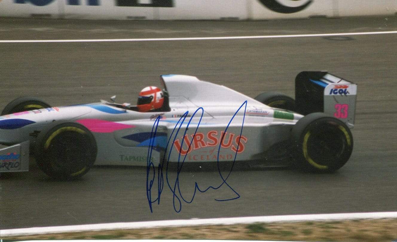 Paul Belmondo autograph French F1 driver 1992-94 signed Photo Poster painting