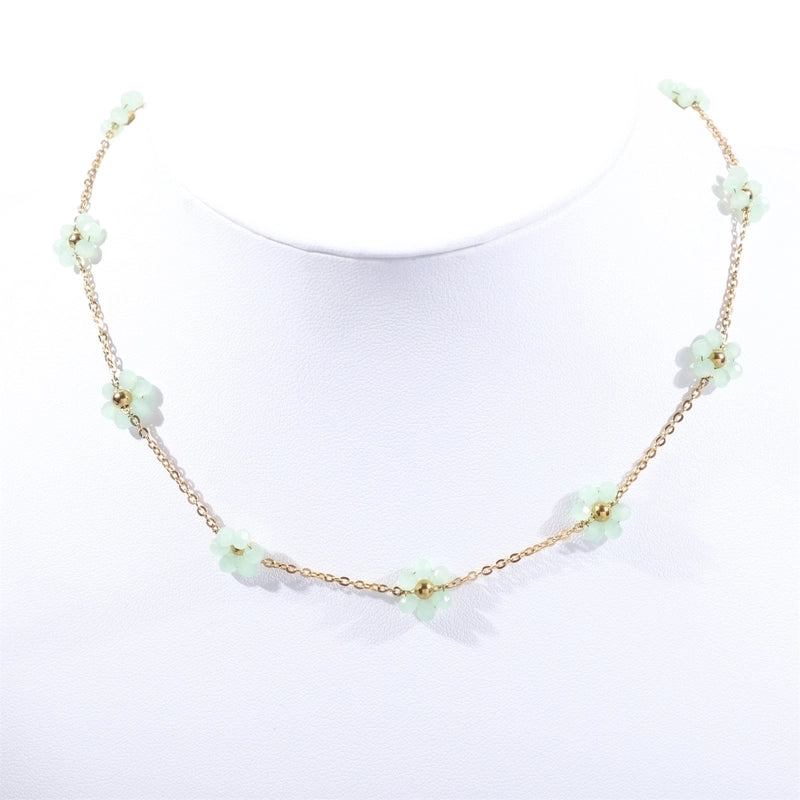 Sweet Flower Titanium Steel Bracelets In Bulk