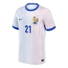 L.HERNANDEZ #21 France Away Soccer Jersey 2024